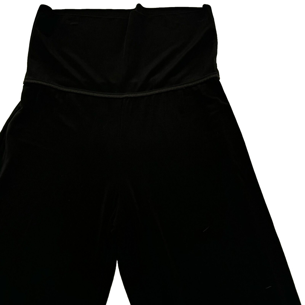 LENNY NIEMEYER Women's‎ Small Black Silky Flared Flowy Yoga Pants Swim Cover Up